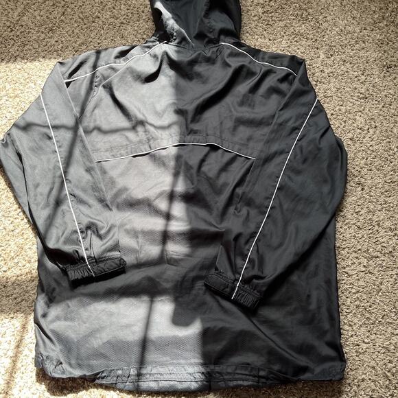 Nike Jacket Mens L Sport Culture Swoosh Full Zip Navy Blue Vintage - Picture 4 of 8